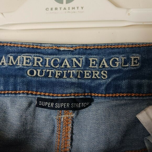 EO Super Super Stretch Distressed Denim Shorts 4 - Picture 4 of 5